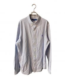 RALPH LAUREN（ラルフローレン）の古着「classic fit ストライプシャツ」｜ブルー