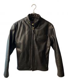 Schott（ショット）の古着「ライナー付きシングルライダースジャケット」｜ブラウン
