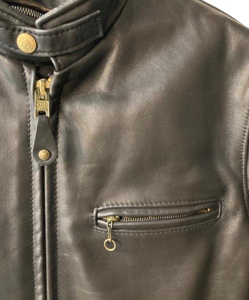 Schott（ショット）Schott (ショット) ライナー付きシングルライダースジャケット ブラウン サイズ:38の古着・服飾アイテム