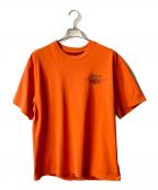 Dickies×HARLEY-DAVIDSONディッキーズ×ハーレーダビッドソン）の古着「プリントTシャツ」｜オレンジ