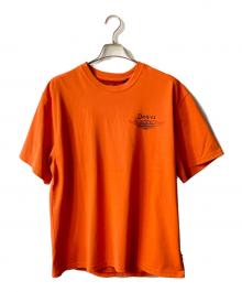 Dickies×HARLEY-DAVIDSON（ディッキーズ×ハーレーダビッドソン）の古着「プリントTシャツ」｜オレンジ
