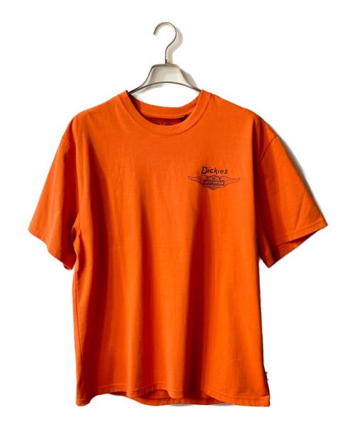 Dickies（ディッキーズ）Dickies (ディッキーズ) HARLEY-DAVIDSON (ハーレーダビッドソン) プリントTシャツ オレンジ サイズ:L 未使用品の古着・服飾アイテム