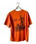 Dickies (ディッキーズ) HARLEY-DAVIDSON (ハーレーダビッドソン) プリントTシャツ オレンジ サイズ:L 未使用品：5000円