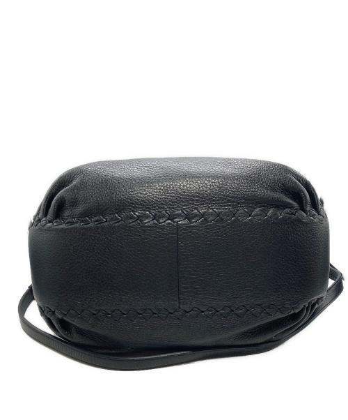 BOTTEGA VENETA（ボッテガベネタ）BOTTEGA VENETA (ボッテガベネタ) 2WAYレザーバッグ ブラックの古着・服飾アイテム