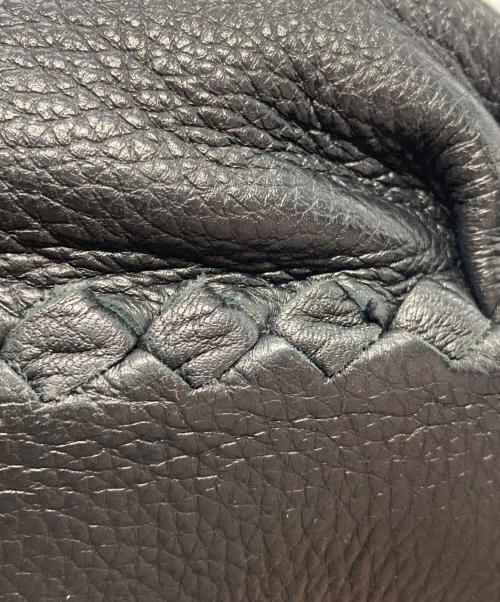 BOTTEGA VENETA（ボッテガベネタ）BOTTEGA VENETA (ボッテガベネタ) 2WAYレザーバッグ ブラックの古着・服飾アイテム