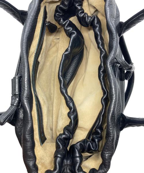 BOTTEGA VENETA（ボッテガベネタ）BOTTEGA VENETA (ボッテガベネタ) 2WAYレザーバッグ ブラックの古着・服飾アイテム