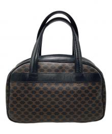 CELINE（セリーヌ）の古着「マカダム柄ミニボストンバッグ」｜ブラウン×ブラック