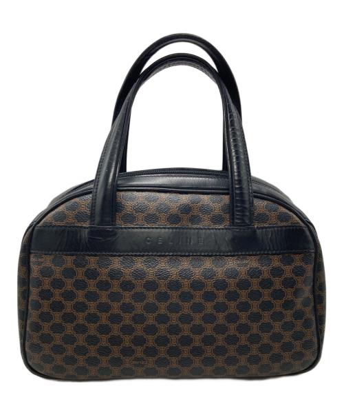 CELINE（セリーヌ）CELINE (セリーヌ) マカダム柄ミニボストンバッグ ブラウン×ブラックの古着・服飾アイテム