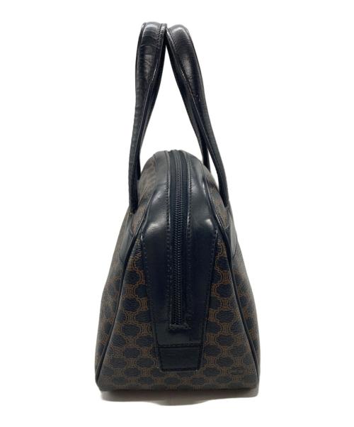 CELINE（セリーヌ）CELINE (セリーヌ) マカダム柄ミニボストンバッグ ブラウン×ブラックの古着・服飾アイテム