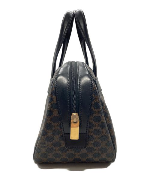 CELINE（セリーヌ）CELINE (セリーヌ) マカダム柄ミニボストンバッグ ブラウン×ブラックの古着・服飾アイテム