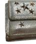 中古・古着 JIMMY CHOO (ジミーチュウ) 星型スタッズ3つ折り財布 ゴールド：7000円