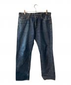 MOMOTARO JEANS桃太郎ジーンズ）の古着「出陣レーベル デニムパンツ」｜インディゴ