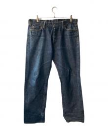 MOMOTARO JEANS（桃太郎ジーンズ）の古着「出陣レーベル デニムパンツ」｜インディゴ