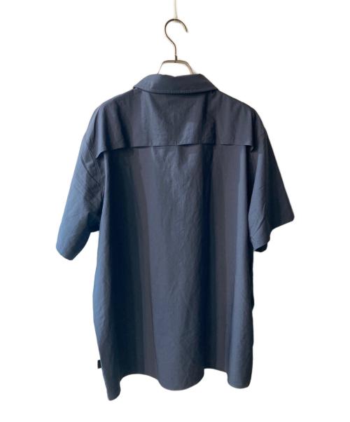 Patagonia（パタゴニア）Patagonia (パタゴニア) ショートスリーブ・セルフガイデッド・サン・シャツ ネイビー サイズ:Lの古着・服飾アイテム