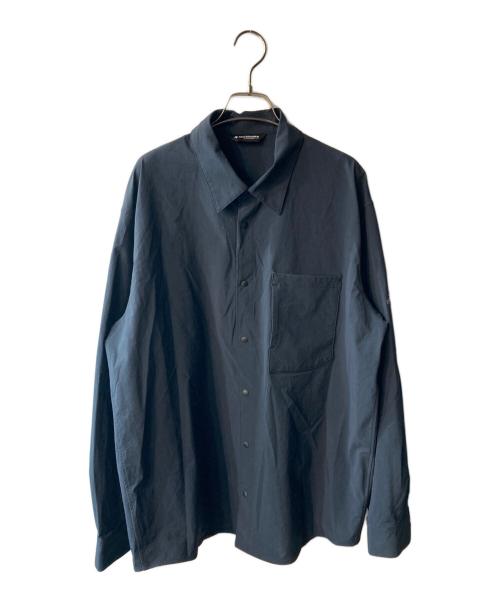 DESCENTE ALLTERRAIN（デザイント オルテライン）Descente ALLTERRAIN (デザイント オルテライン) テックシャツ ネイビー サイズ:Oの古着・服飾アイテム