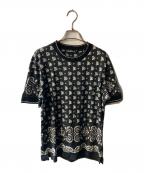 DOLCE & GABBANAドルチェ＆ガッバーナ）の古着「ペイズリー柄カットソー」｜ブラック
