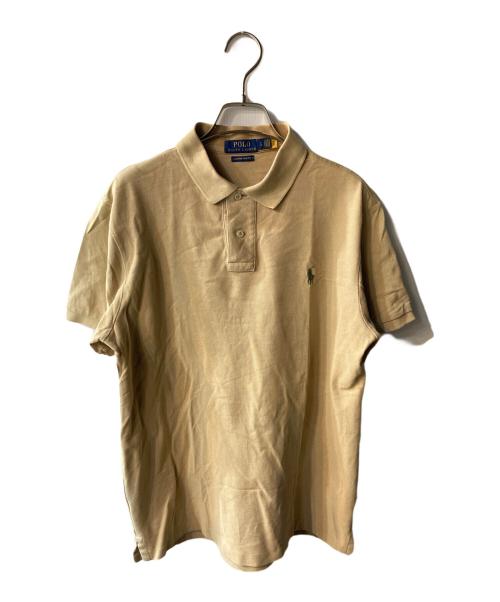 POLO RALPH LAUREN（ポロ・ラルフローレン）POLO RALPH LAUREN (ポロ・ラルフローレン) SS KC M1-SHORT SLEEVE-KNIT ベージュ サイズ:Lの古着・服飾アイテム