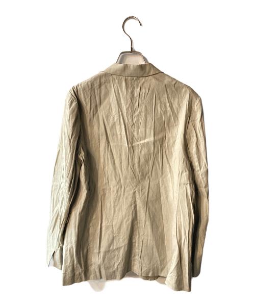 自由区（ジユウク）自由区 (ジユウク) MANTECO リネンテーラードジャケット ベージュ サイズ:38の古着・服飾アイテム