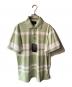 BRIEFING（ブリーフィング）の古着「PANEL STRIPE POLO」｜グリーン