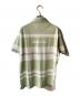 BRIEFING (ブリーフィング) PANEL STRIPE POLO グリーン サイズ:Ｍ：9000円