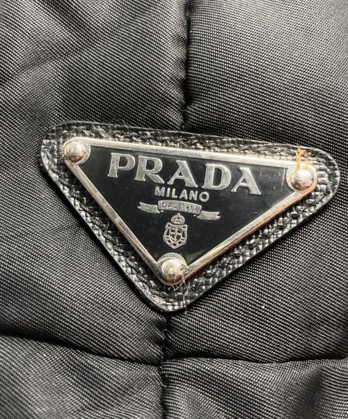 PRADA（プラダ）PRADA (プラダ) ナイロンキルティングショルダーバッグ ブラックの古着・服飾アイテム