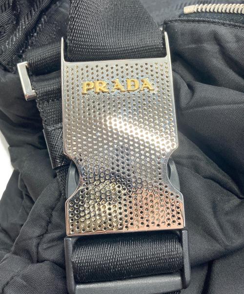 PRADA（プラダ）PRADA (プラダ) ナイロンキルティングショルダーバッグ ブラックの古着・服飾アイテム