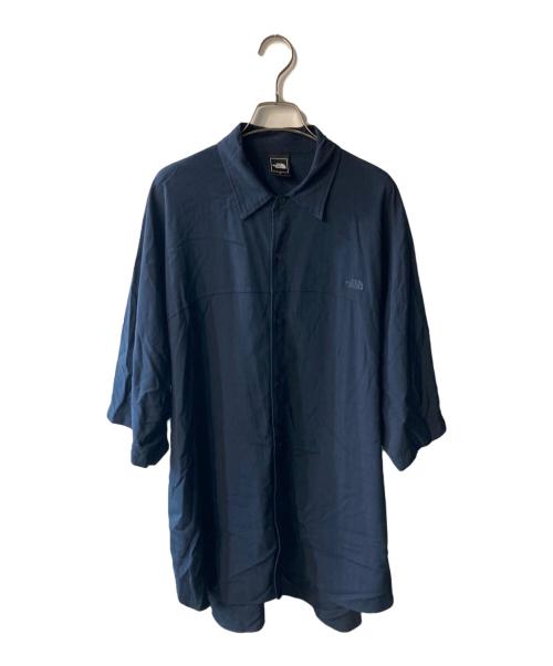 THE NORTH FACE（ザ ノース フェイス）THE NORTH FACE (ザ ノース フェイス) ショートスリーブアローラインシャツ ネイビー サイズ:Lの古着・服飾アイテム