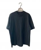 COMOLIコモリ）の古着「コットンジャージ 半袖Tシャツ」｜ブラック