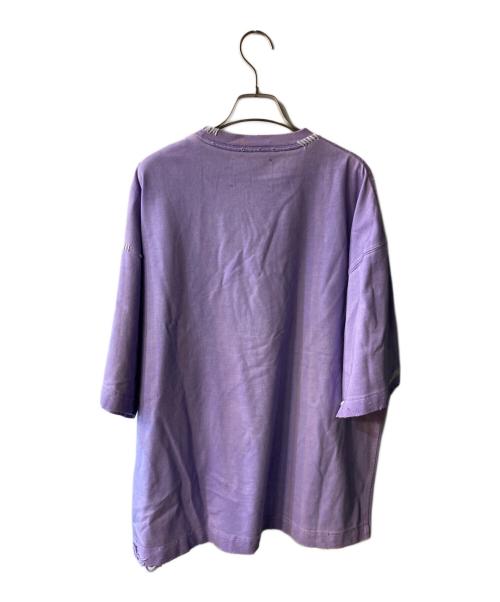 MAISON SPECIAL（メゾンスペシャル）MAISON SPECIAL (メゾンスペシャル) ダメージ加工Tシャツ パープル サイズ:01の古着・服飾アイテム