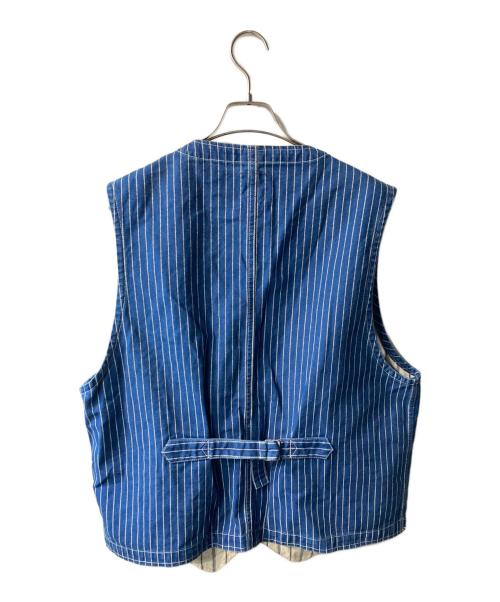 HOUSTON（ヒューストン）HOUSTON (ヒューストン) WABASH WORK VEST インディゴ サイズ:Lの古着・服飾アイテム