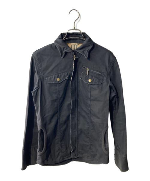 BURBERRY BLACK LABEL（バーバリーブラックレーベル）BURBERRY BLACK LABEL (バーバリーブラックレーベル) ミリタリージャケット ブラック サイズ:Mの古着・服飾アイテム