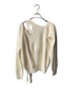 NACHEナチェ）の古着「HALTER STRAP KNIT」｜ホワイト