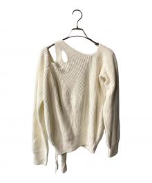 NACHE（ナチェ）の古着「HALTER STRAP KNIT」｜ホワイト