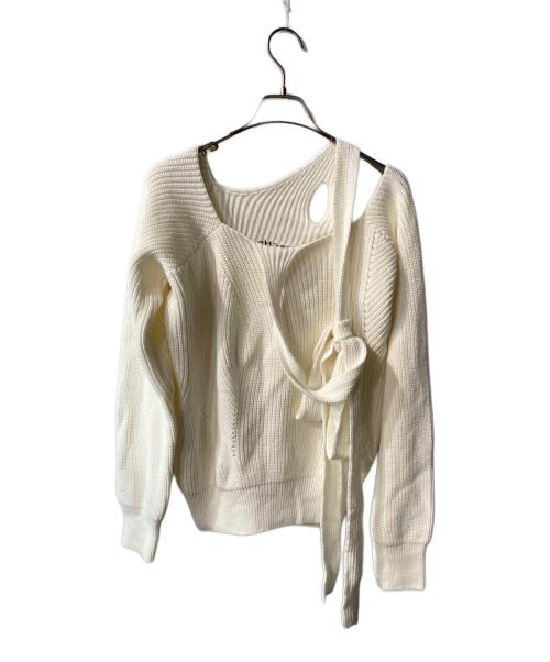 NACHE（ナチェ）NACHE (ナチェ) HALTER STRAP KNIT ホワイト サイズ:ｻｲｽﾞ表記なしの古着・服飾アイテム