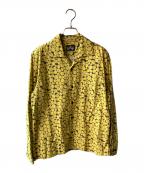 DRESS HIPPYドレスヒッピー）の古着「ドット柄シャツ」｜イエロー