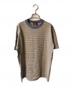 Faded Gloryフェイデッドグローリー）の古着「マルチボーダーTシャツ」｜ブラウン×ネイビー