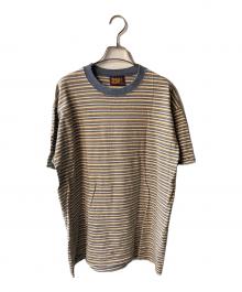 Faded Glory（フェイデッドグローリー）の古着「マルチボーダーTシャツ」｜ブラウン×ネイビー