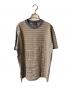 Faded Glory（フェイデッドグローリー）の古着「マルチボーダーTシャツ」｜ブラウン×ネイビー
