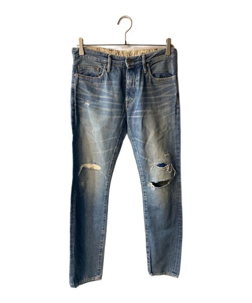 Hysteric Glamour（ヒステリックグラマー）Hysteric Glamour (ヒステリックグラマー) ダメージデニムパンツ インディゴ サイズ:W27の古着・服飾アイテム