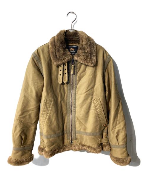 ALPHA（アルファ）ALPHA (アルファ) B-3フライトジャケット ブラウン サイズ:Mの古着・服飾アイテム