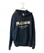 ALEXANDER McQUEENアレキサンダーマックイーン）の古着「グラフィックロゴプリントパーカー」｜ブラック