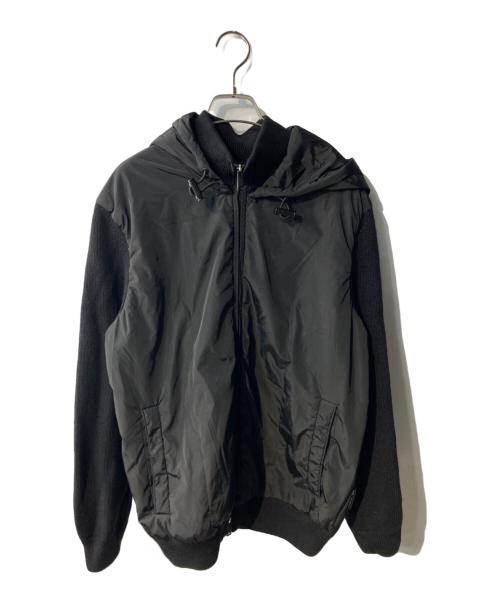 BOSS（ボス）BOSS (ボス) PORSCHE (ポルシェ) ニット切替ジャケット ブラック サイズ:Lの古着・服飾アイテム