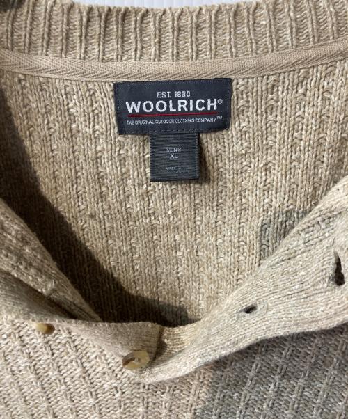 WOOLRICH（ウールリッチ）WOOLRICH (ウールリッチ) ヘンリーネックニット ベージュ サイズ:XLの古着・服飾アイテム