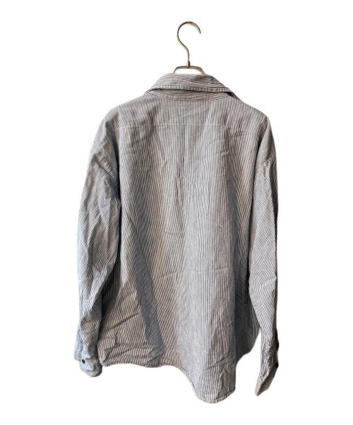 FIVE BROTHER（ファイブブラザー）FIVE BROTHER (ファイブブラザー) ヒッコリーワークシャツ ネイビー サイズ:Lの古着・服飾アイテム