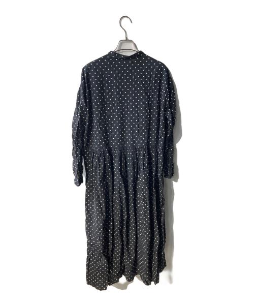 SOIL（ソイル）SOIL (ソイル) ドット柄ワンピース ブラック サイズ:Mの古着・服飾アイテム