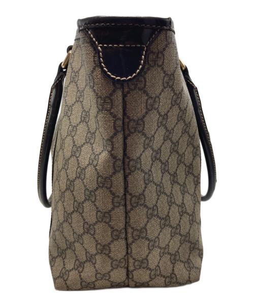 GUCCI（グッチ）GUCCI (グッチ) GGスプリームトートバッグ ブラウンの古着・服飾アイテム