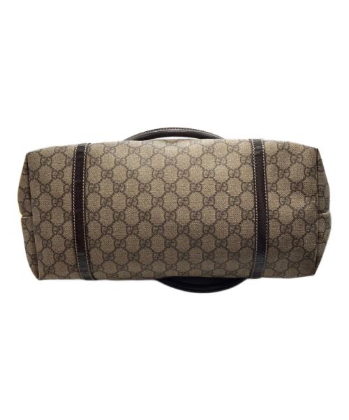 GUCCI（グッチ）GUCCI (グッチ) GGスプリームトートバッグ ブラウンの古着・服飾アイテム