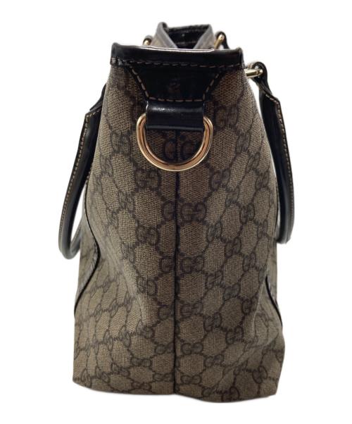 GUCCI（グッチ）GUCCI (グッチ) GGスプリームトートバッグ ブラウンの古着・服飾アイテム