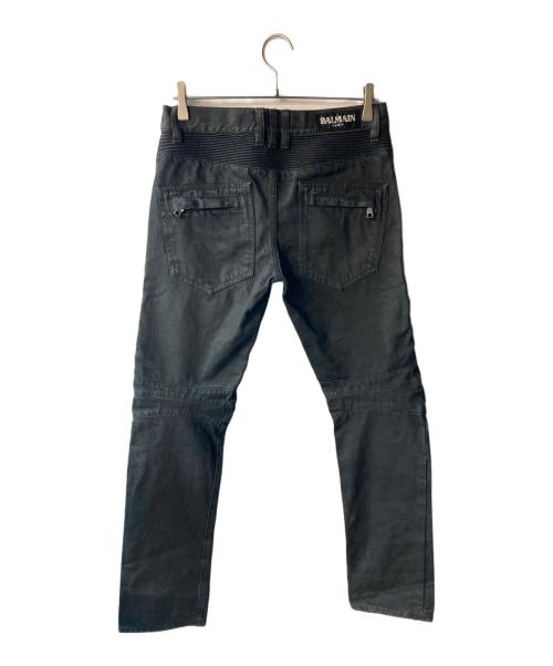 BALMAIN（バルマン）BALMAIN (バルマン) バイカーデニム ブラック サイズ:W28の古着・服飾アイテム