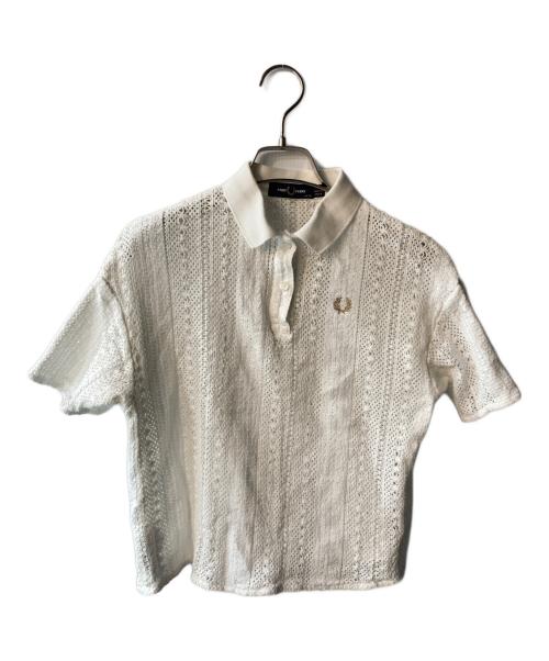 FRED PERRY（フレッドペリー）FRED PERRY (フレッドペリー) Lace Polo Shirt ホワイト サイズ:38の古着・服飾アイテム
